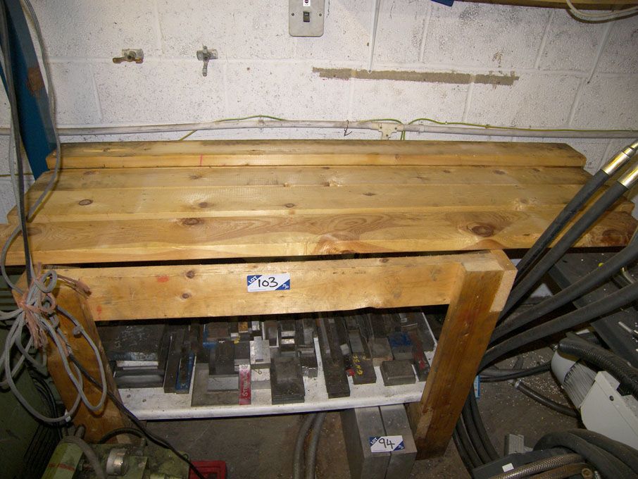 Tradesman wooden workbench, 1600x780mm approx (wor...