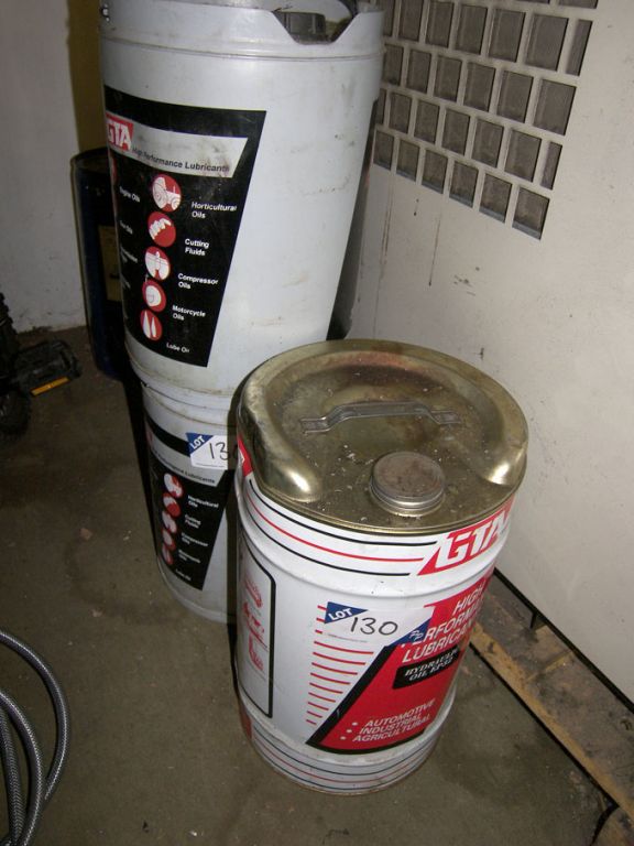 2x 20ltr EP46 hydraulic oil (unused) & 1x 20ltr ED...
