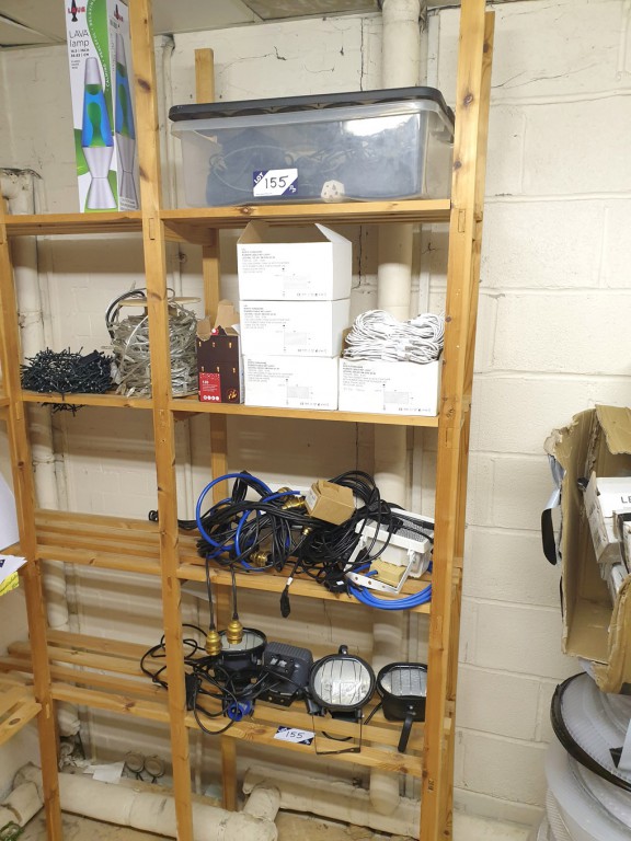 Qty various lights inc: halogen flood lights, LDJ...