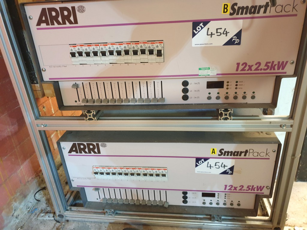 2x Arri Smart Pack 12x2.5kW dimmer pack (1x spares...