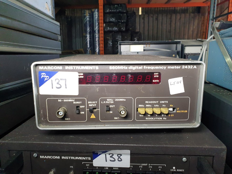 Marconi 2432A digital frequency meter, 560MHz