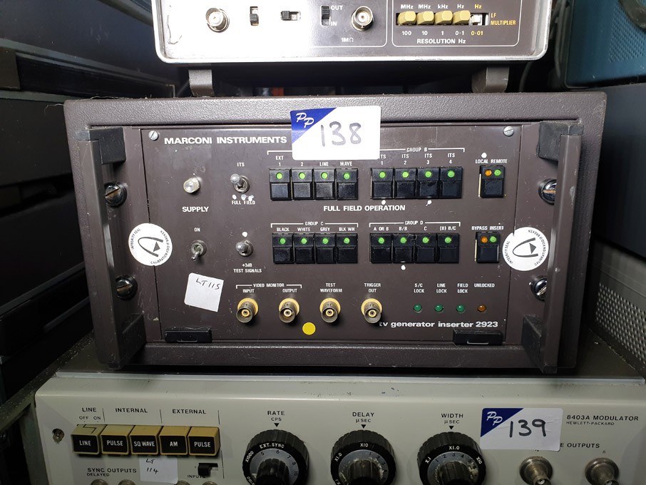 Marconi 2923 TV generator inserter