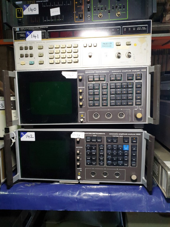 2x Marconi 6500 automatic amplitude analyser