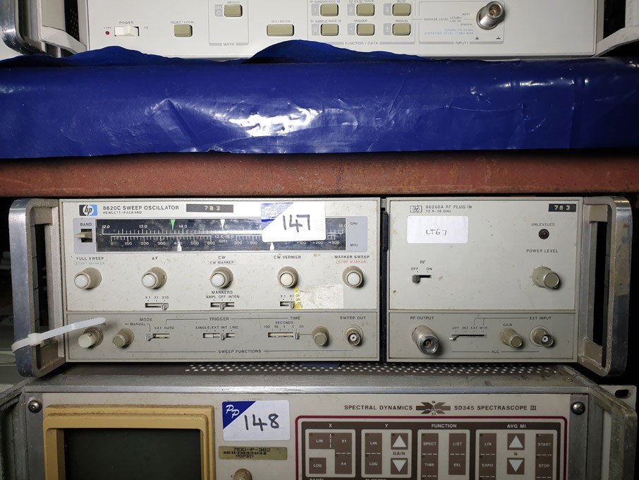 HP 8620C sweep generator, HP 8620A RF plug in