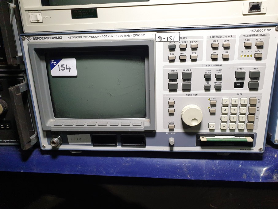Rohde & Schwarz 857.0007.02 network polyskop 100KH...