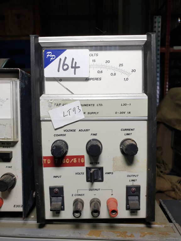 Farnell L30-1 stabilised power supply, 0-30v, 1A