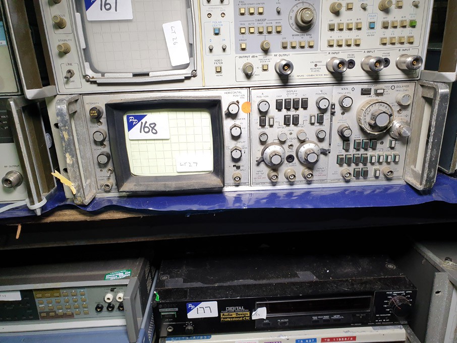 HP 180D oscilloscope, HP 1805A channel vertical am...