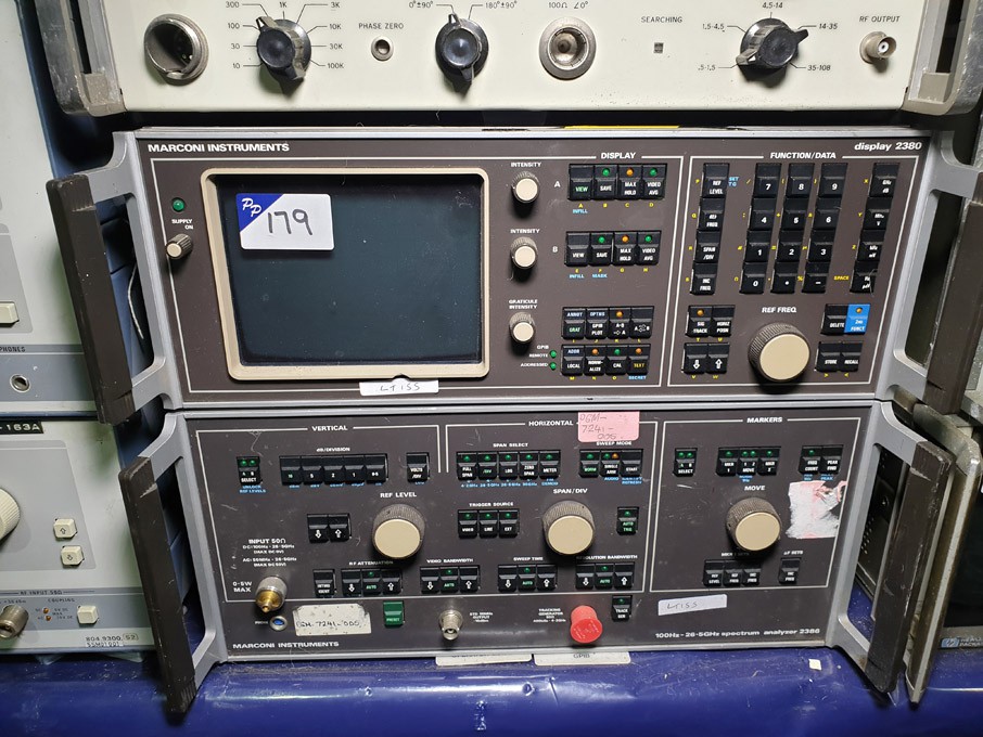 Marconi 2380 display, Marconi 2386 spectrum analys...