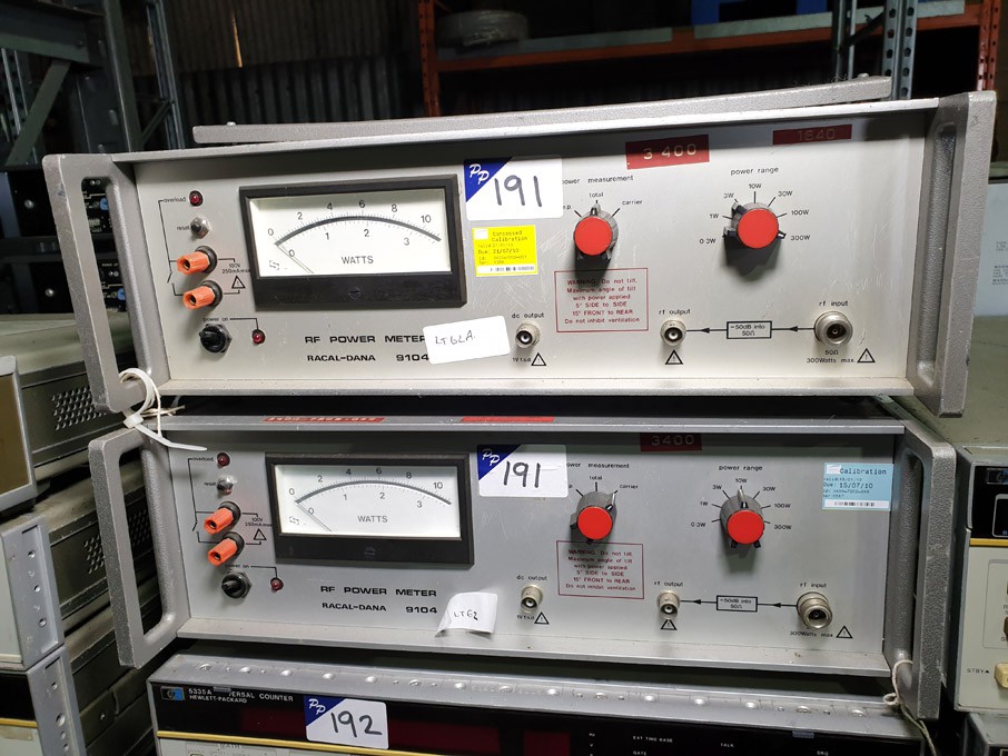 2x Racal-Dana 9104 RF power meters
