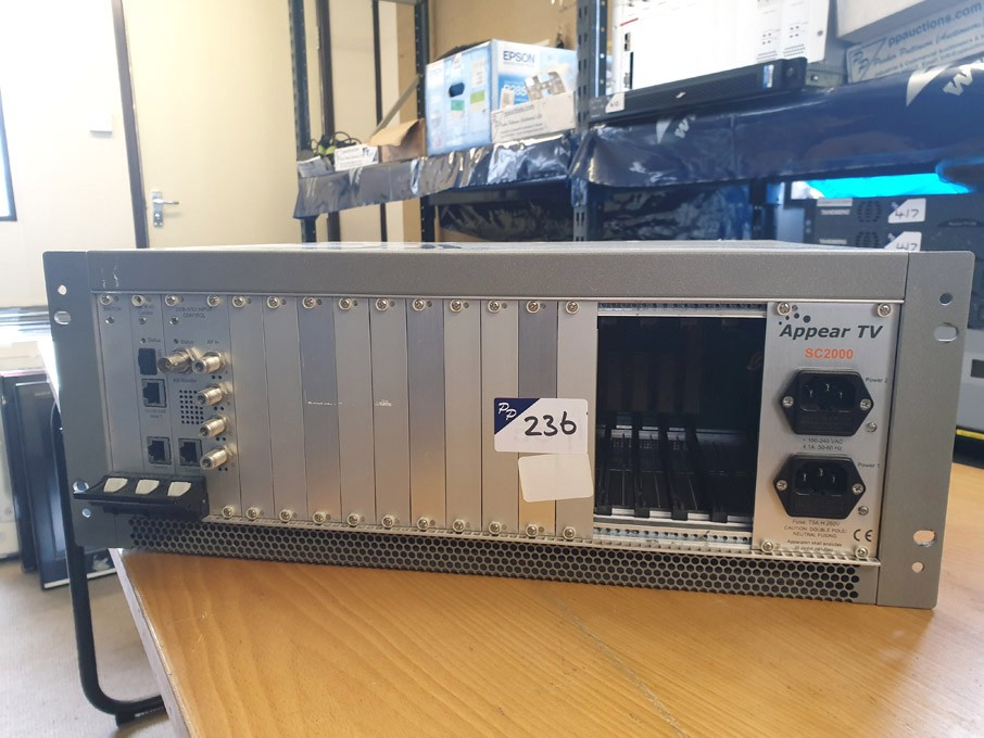 Appear TV SC2000 chassis with plug in cards inc: G...