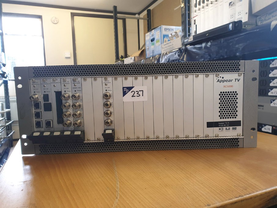 Appear TV XC5000 chassis with plug in cards inc: E...