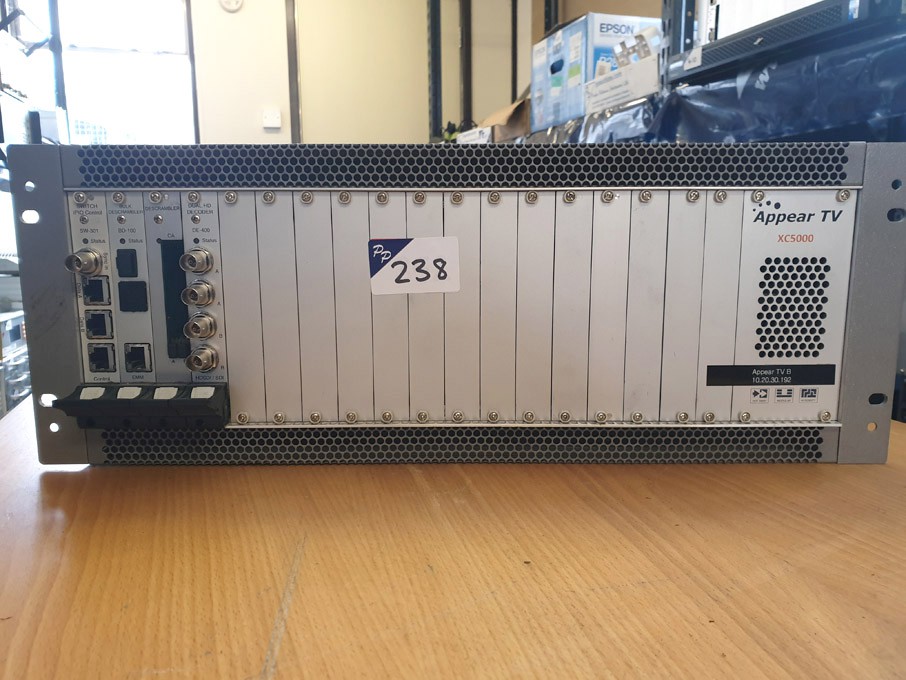 Appear TV XC5000 chassis with plug in cards i...