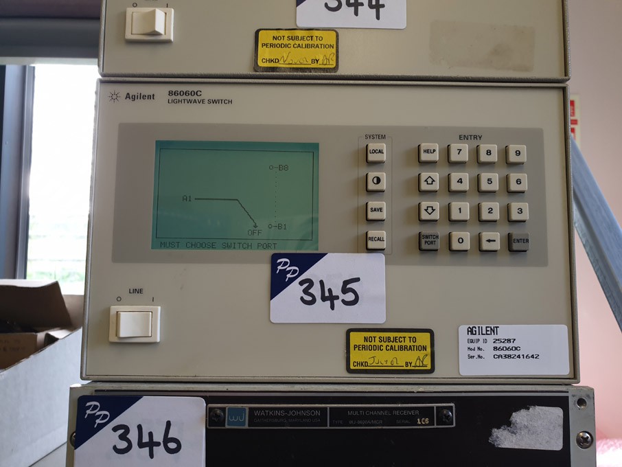 Agilent 86060C lightwave switch, opt 001, 012, 051...