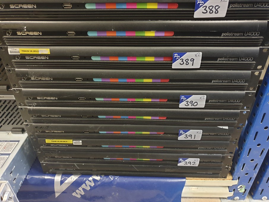 2x Screen Polistream U4000 subtitle screen transmi...