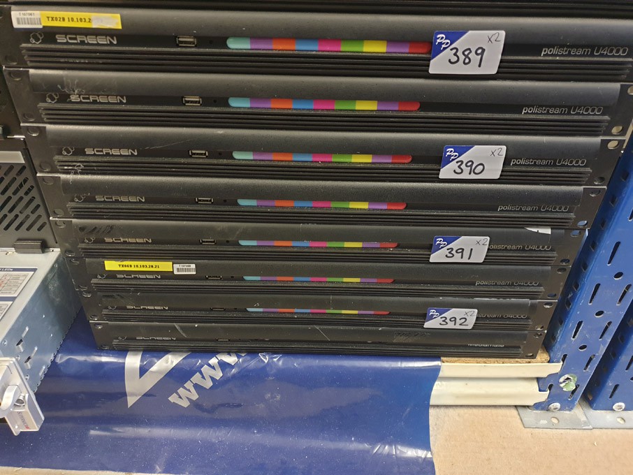 2x Screen Polistream U4000 subtitle screen transmi...