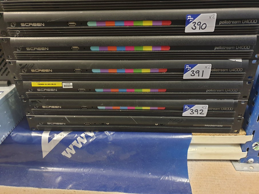 2x Screen Polistream U4000 subtitle screen transmi...