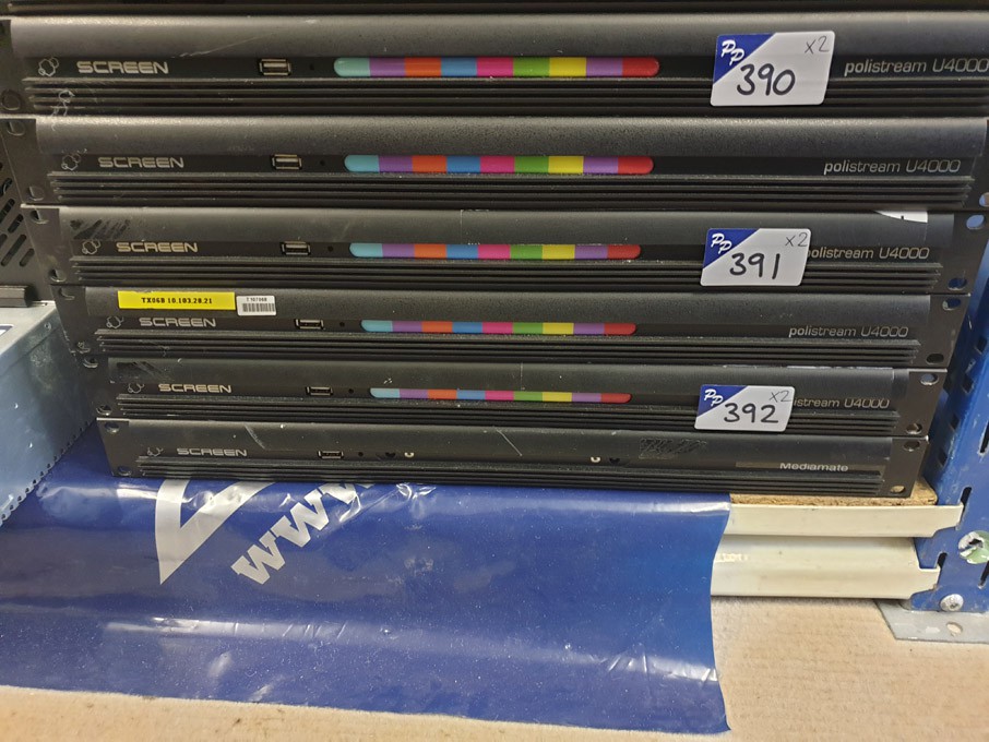 2x Screen Polistream U4000 subtitle screen transmi...