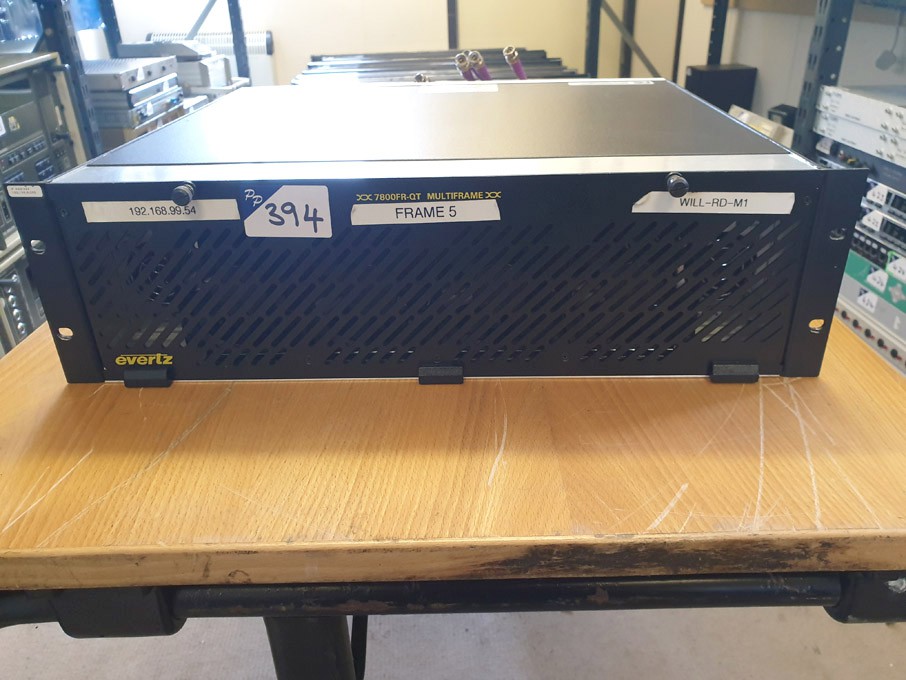 Evertz 7800FR-QT main frame chassis with plug...