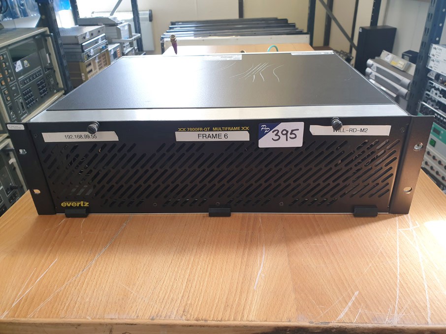 Evertz 7800FR-QT main frame chassis with plug...