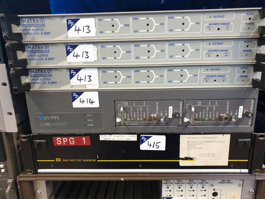 Video Products 6200 rack fitted with 9000 multi pl...