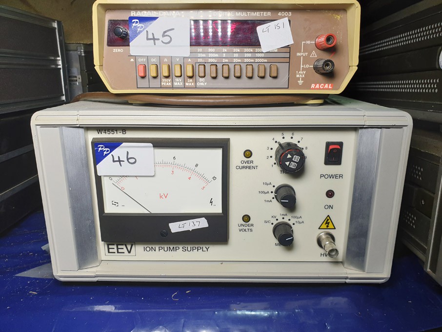 EEV W4551-B ion pump supply