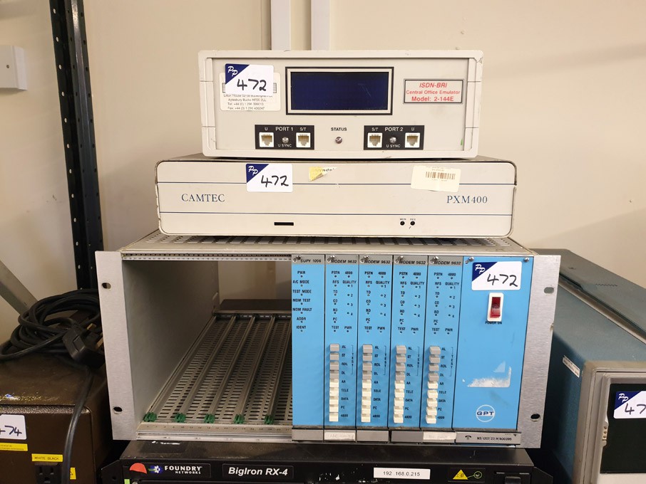 Camtec PXM400 control, NSG 2-144E ISDN-BRI central...