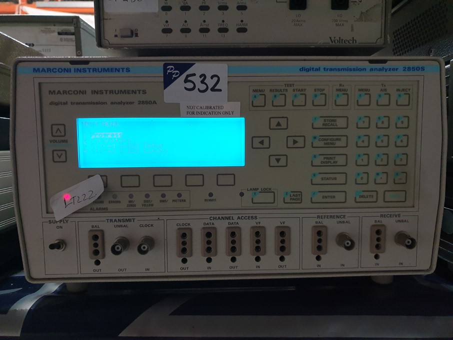 Marconi 2850S digital transmission analyser, s/n 2...