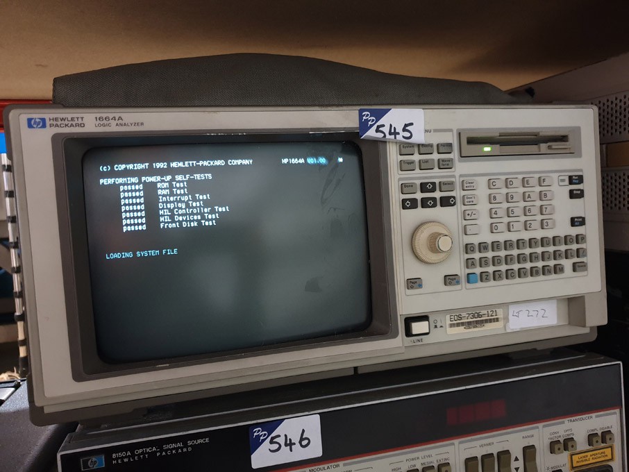 HP 1664A logic analyser with Pod 6 Data P-K-L cloc...