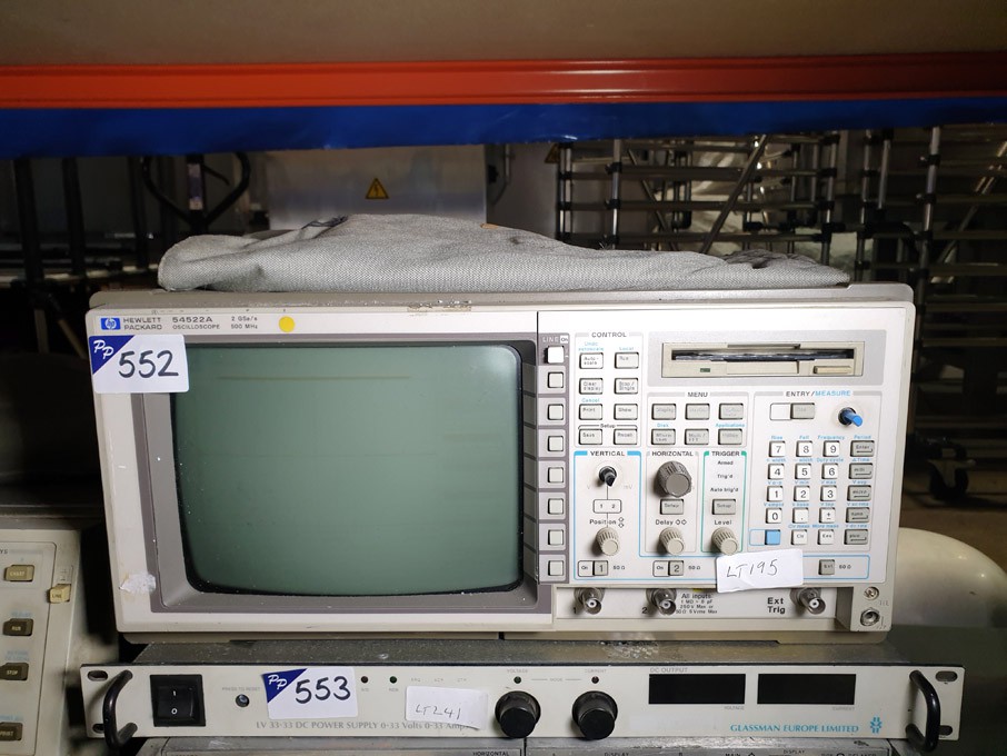 HP 54522A oscilloscope, 500MHz, 2GSa/s