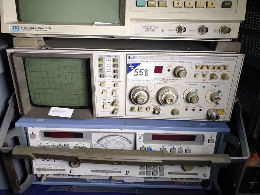 HP 853A / 8559A spectrum analyser, 0.1-21GHz