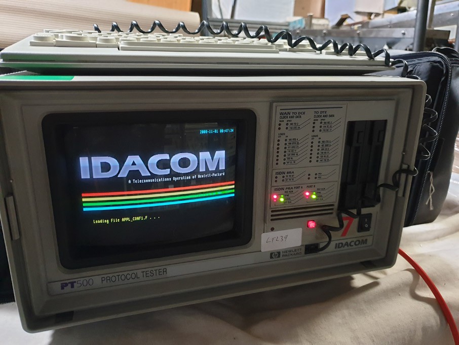 HP Idacom PT500 protocol tester in carry case
