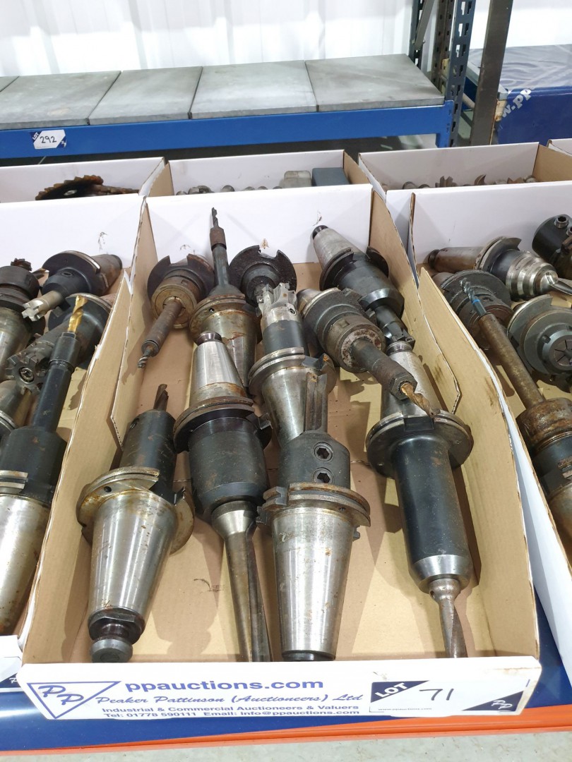 10x various 50 int taper tool holders inc: various...