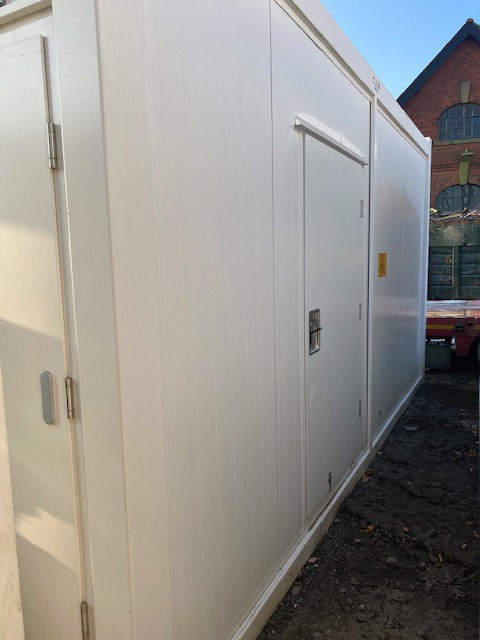 Secure climate controlled container, built in air...