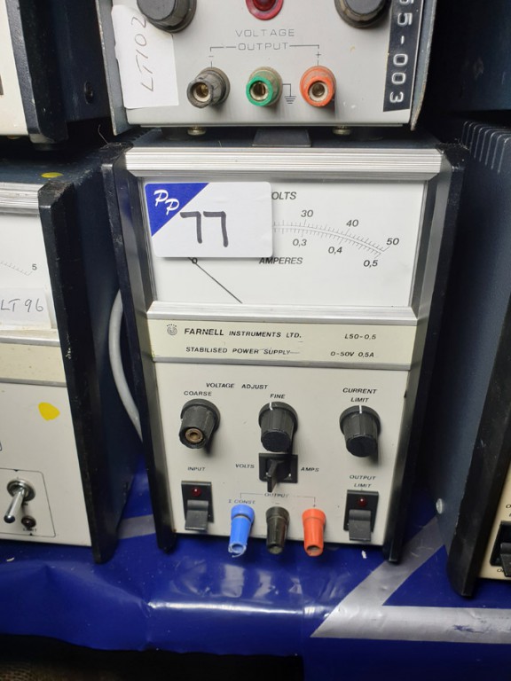 Farnell L50-0.5 stabilised power supply, 0-50v, 0....