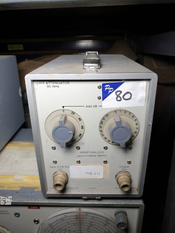 Marconi TF21635 UHF attenuator, DC-1GHz