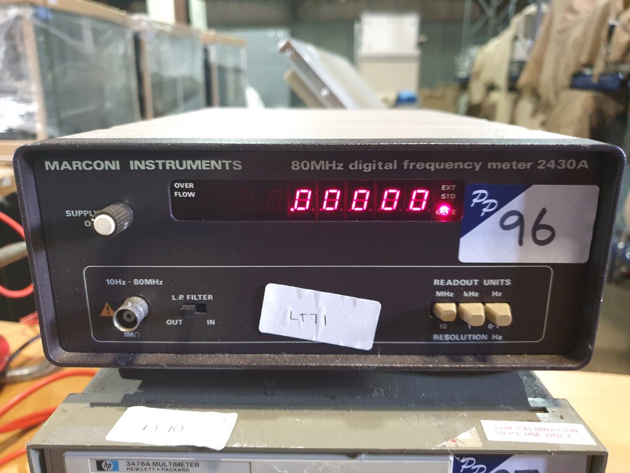 Marconi 2430A digital frequency meter, 80MHz