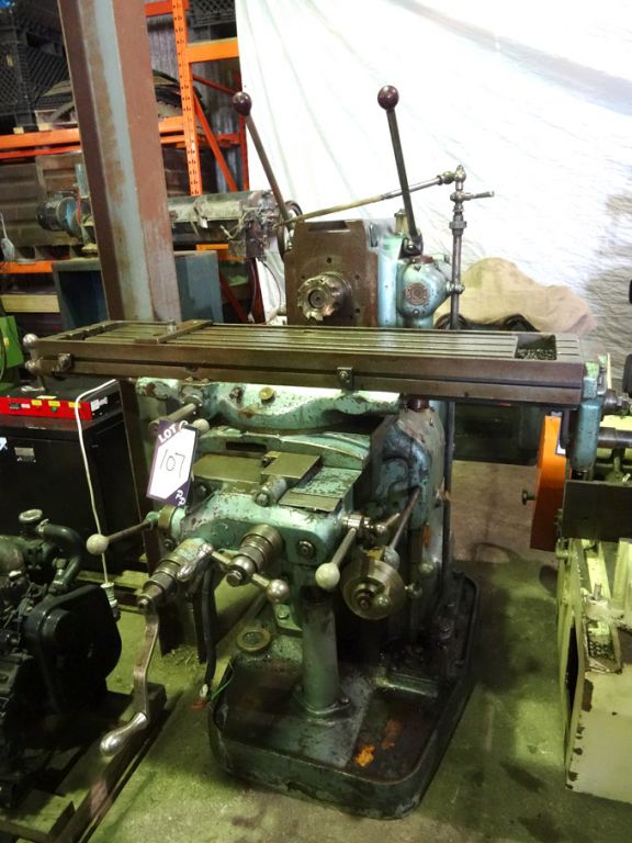 Parkinson No1NA horizontal milling machine, 46x10"...