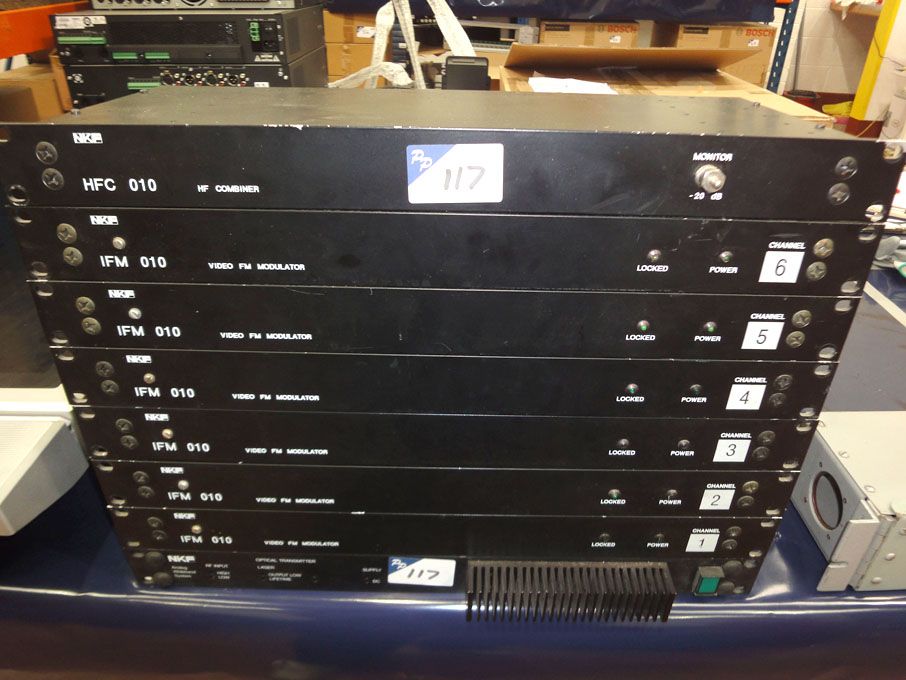 6x NKF IFM010 video FM modulators, NKF HFC010 HF c...
