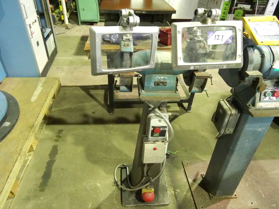 Wolf 8726 200mm double ended grinder on base - lot...