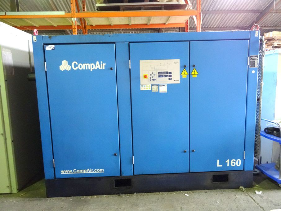 CompAir L160-7.5A rotary packaged compressor, 160k...