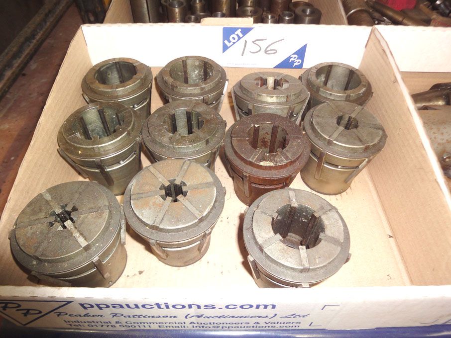Qty various machine collets to 38mm approx - Lot L...
