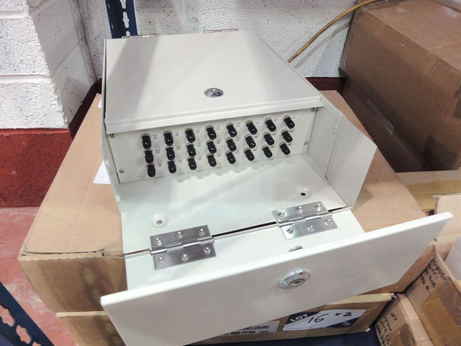 2x Fibre Optic wall mounted enclosures (boxed & un...