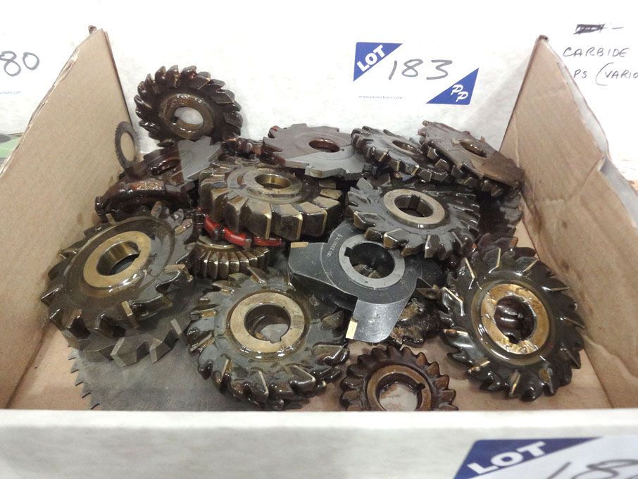 Qty various HSS & Carbide milling cutters - Lot L...