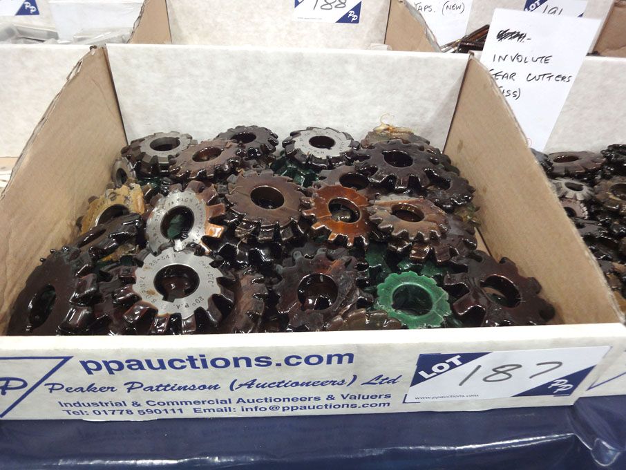 Qty various HSS involute gear cutters etc - Lot Lo...