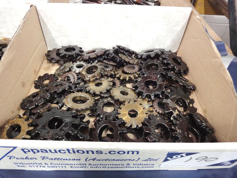 Qty various HSS involute gear cutters - Lot Locate...