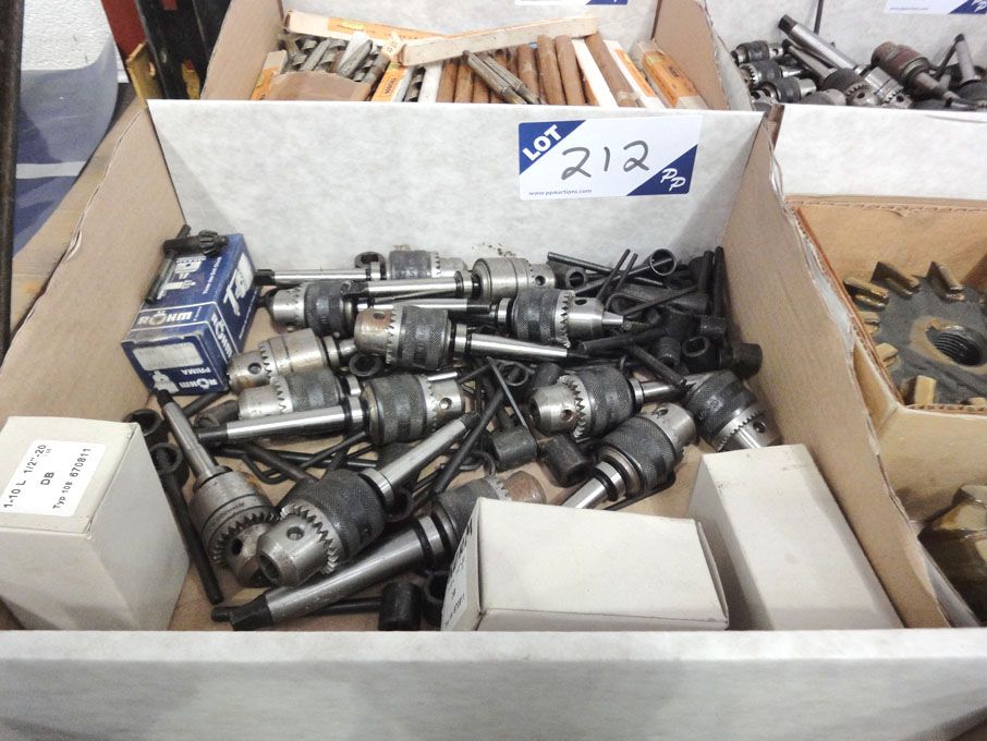 Qty Rohm 1/2-20 precision drill chucks (unused) -...