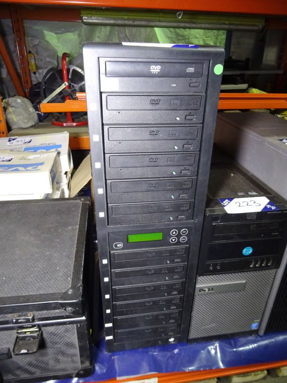 Edge 10 DVD duplicator with DVD drives & HDD stora...
