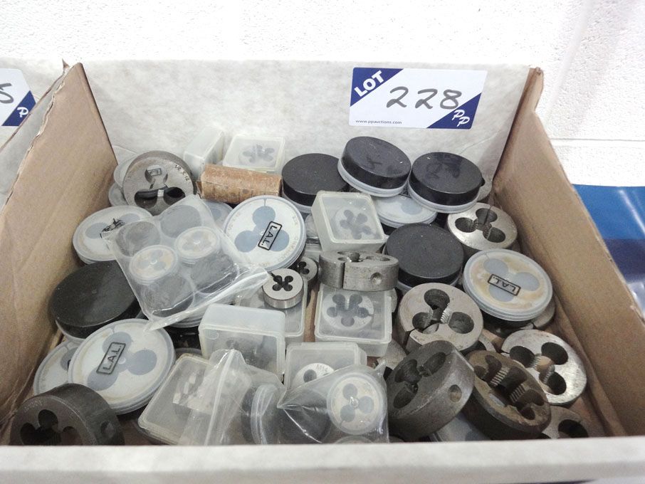 Qty various metric / imp round dies to 1/2" x 12"...