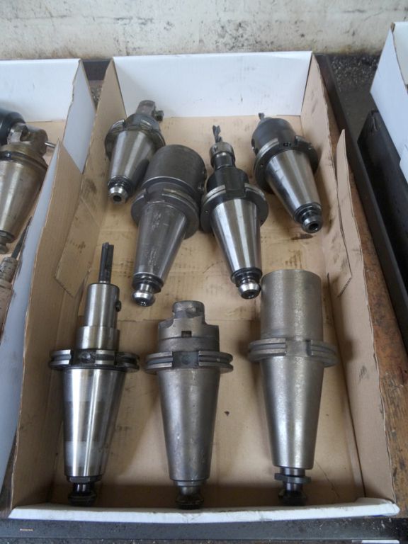 7x Cat 50 tool holders  - lot located at: Poleswor...