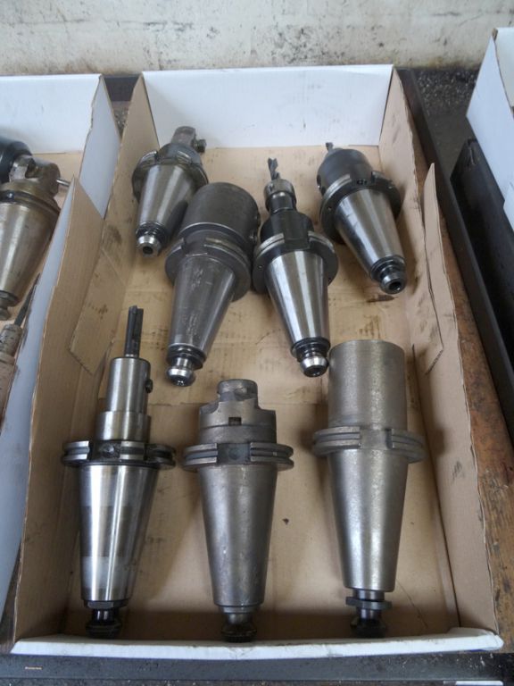 7x Cat 50 tool holders - lot located at: Poleswor...